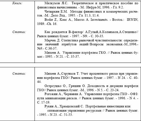 Тема 8. Расчет показателей рискованности вложений в ценные бумаги