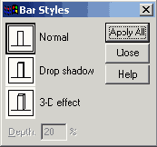 Диалоговое окно Ва Styles (Виды столбцов)