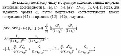 соответствующие ему интервалы достоверности по