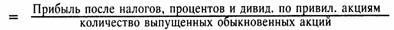 Доход на акцию